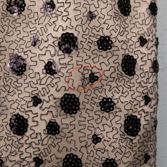 Ali Ro black and cream sequin shift dress-0 - Picture 7 of 7